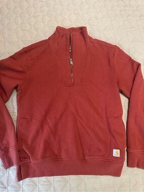 Carhartt Women's Tencel Fiber Series Relaxed Fit Sweatshirt Small in Rust Color
